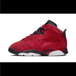 New Jordan 6 Retro (PS) Toro Bravo Varsity Red/Black Size 11C DV3605 600